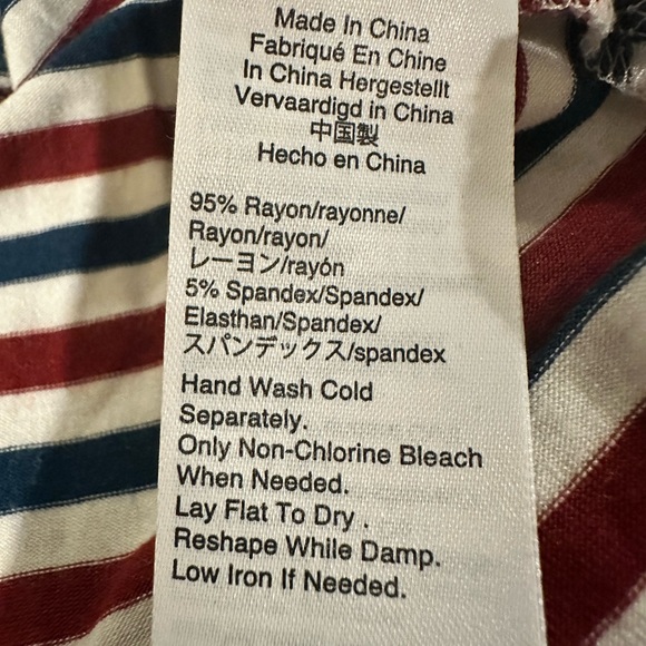 Universal Standard for J. Crew Striped Maxi Dress XS FREE SHIP - Picture 5 of 5